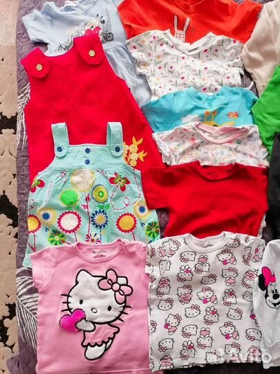 Детские вещи на девочку пакетом 80 86