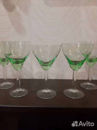 Фужеры цветное стекло
