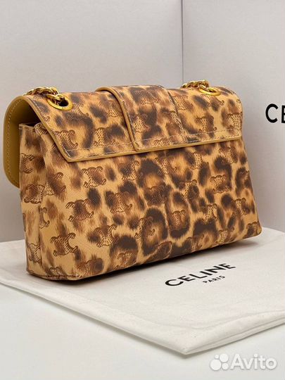 Леопардовая сумка celine