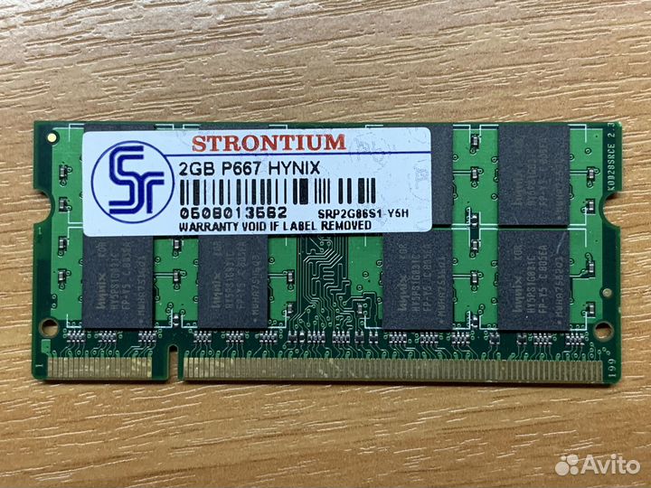 Память для ноутбука 2GB DDR2 667MHz Strontium