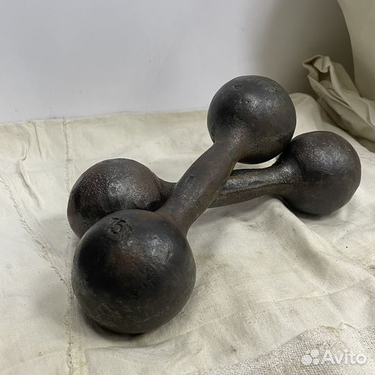 Гантели СССР советский спорт 2 шт 4кг (Сзр)