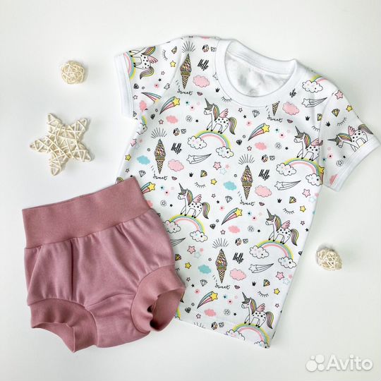 Трусики-хипстеры, футболки, комплекты