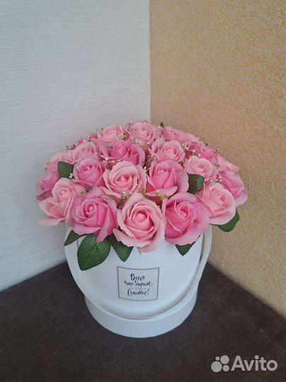 Букеты из мыльных роз