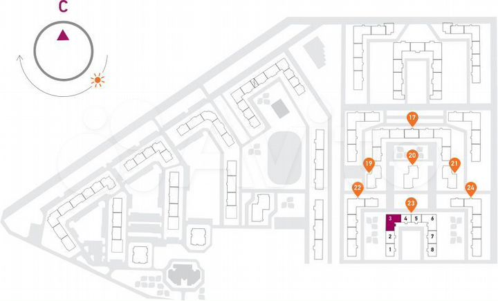 1-к. квартира, 34,5 м², 3/17 эт.