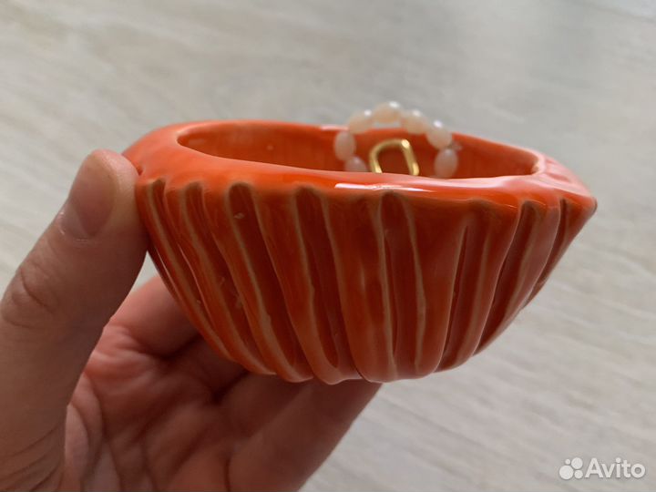 Подставка для украшений колец керамика handmade