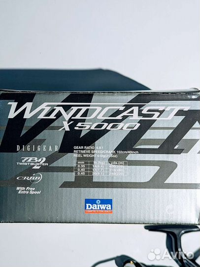 Катушка daiwa windcast x 5000