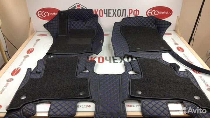 3D Коврики Hyundai Santa Fe из Экокожи