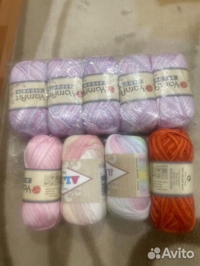 Пряжа alize bella и yanart begonia