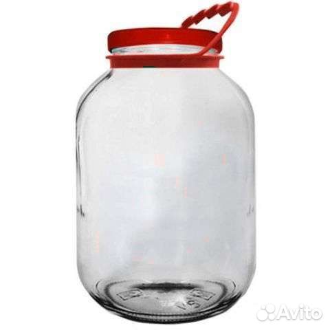 Банки 3 л с ручкой для винтовой крышки