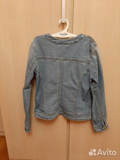 Джинсовая куртка р-р 146, джинсы р-р 140 и 152