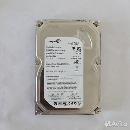 Жесткий диск HDD Seagate 250 GB 3.5 (Скупка Трейд)