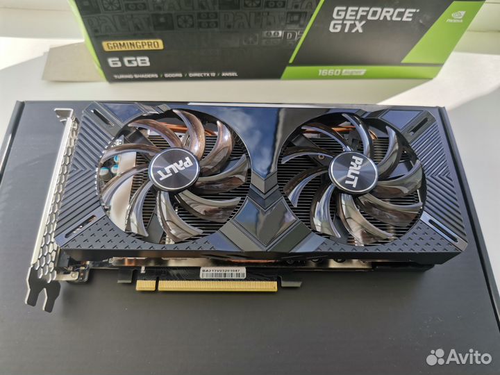 Видеокарта Palit GeForce GTX 1660 super gamingpro