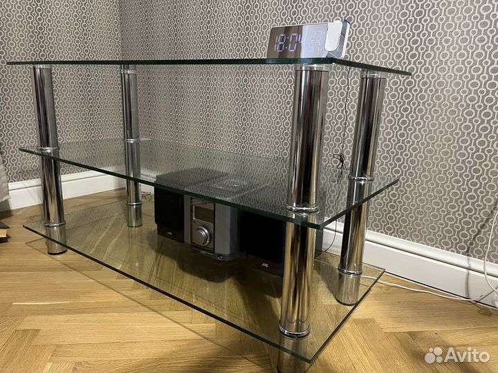 Стеклянная тумба, журнальный столик