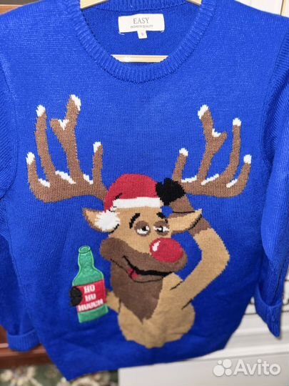 Новогодний свитер мужской