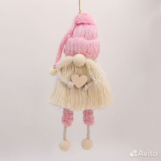 Ёлочные игрушки макраме