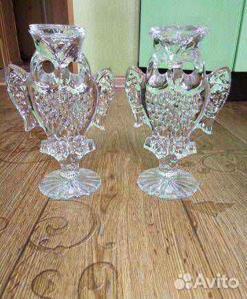 Подсвечники хрустальные 
