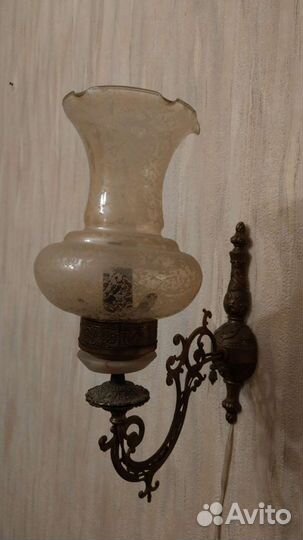 Бра бронза, Югославия, винтаж