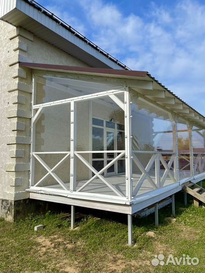 Мягкие окна для беседок террас веранд