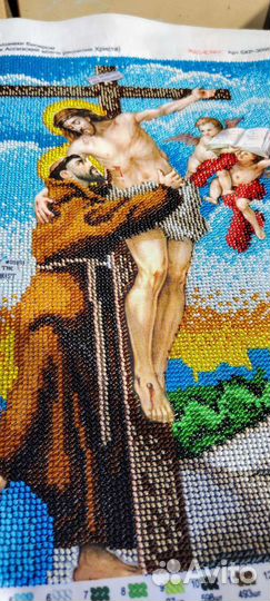 Распятие Христа вышивка бисером