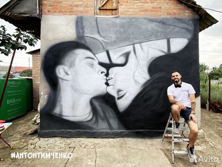 Рисунки на стенах, декор стен, роспись стен