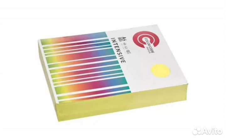 Бумага a4 желтая, для принтера