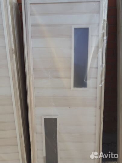 Двери для бани из липы и сосны