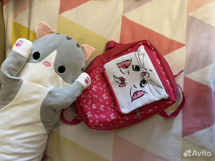 Новый рюкзак детский с котиком