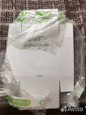 Картонные коробки белые (новые)