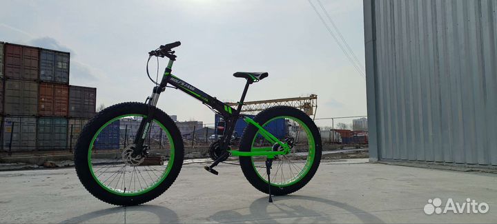 Фэтбайк складной двухподвес 26*4