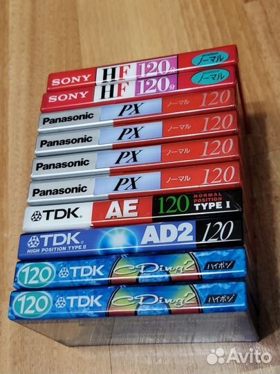 Комплект аудиокассет 120 мин новых
