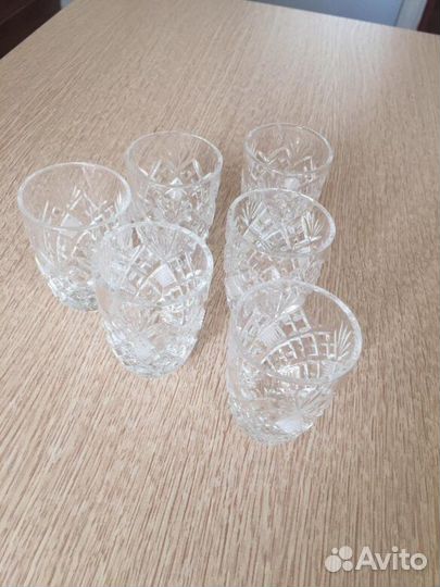 Хрусталь-фужеры на ножках,стопки,рюмки,вазы