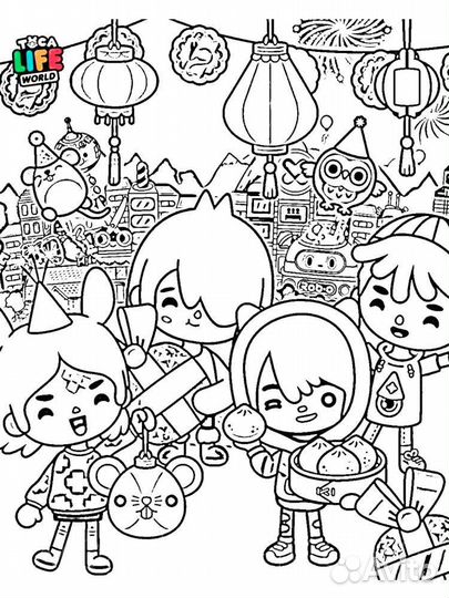 Раскраска Тока Бока для девочек мальчиков