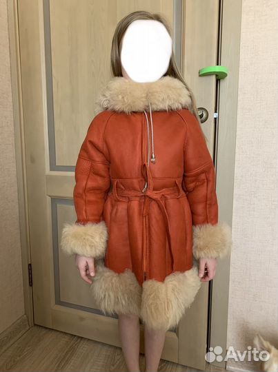 Дубленка для девочки 116-125