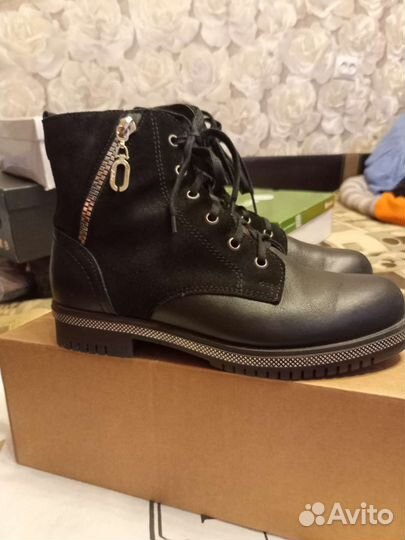 Ботинки натуральная кожа