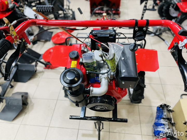 Мотоблок Дизельный Хопер 9.0 Л.С.+ Косилка