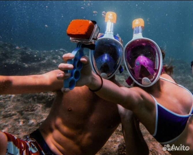 Маска для подводного плавания с трубкой