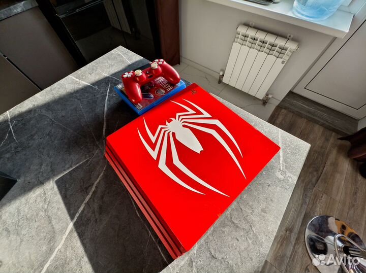 PlayStation 4 Pro Spiderman Edition (прошитая)