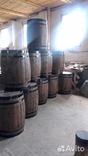 Декоративные бочка с эффектом старения