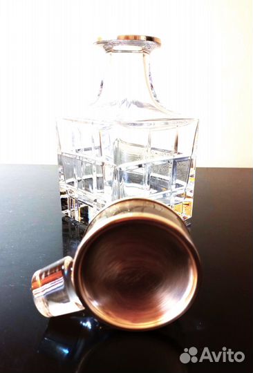 Графин хрусталь с серебром, Италия