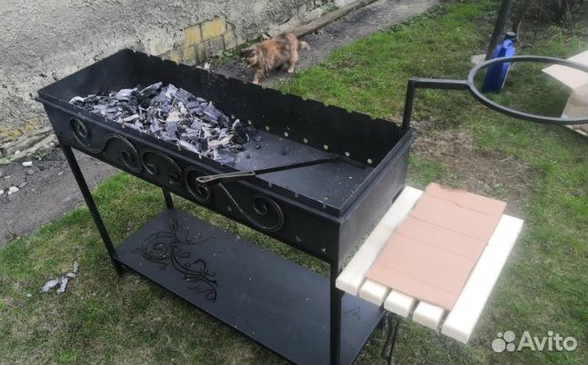 Мангал Дачный Сезон Садко мнсад-4-16, 160х37х80 см