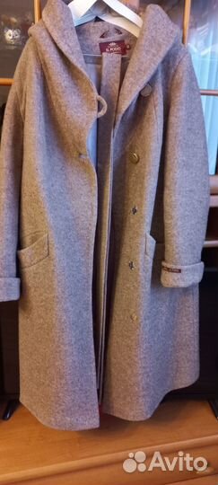 Пальто женское зимнее 50 52 с капюшоном