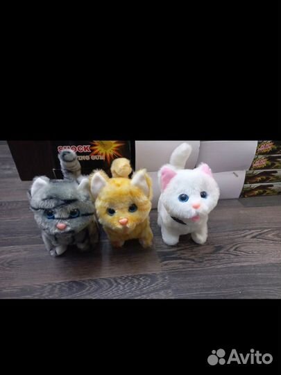 Интерактивная игрушка кошка и собачка лаят мяукают