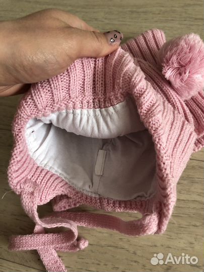 Осенняя шапка для девочки 44-46