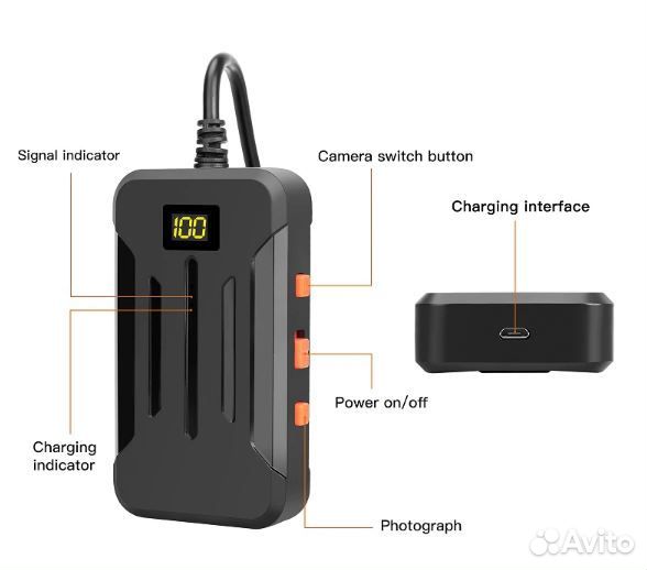 Эндоскопы WiFi с 2 камерами 2метра 5.5мм