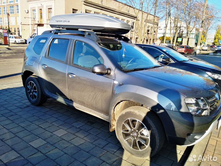 Автомобильный бокс Terra Drive 500 серый на Duster