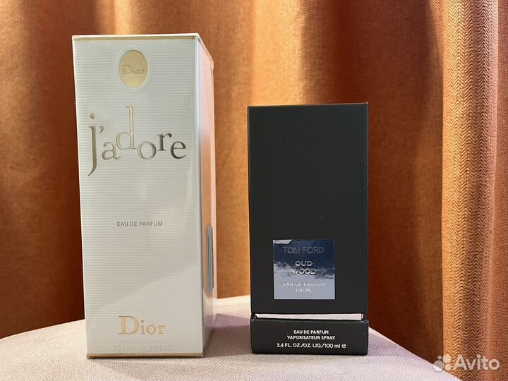 Духи жадор dior 100 ml + tom ford oud wood 100ml