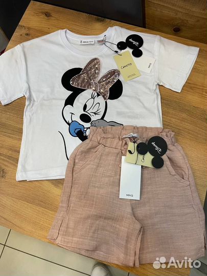 Детский костюм с шортами для девочки MNG 98 110