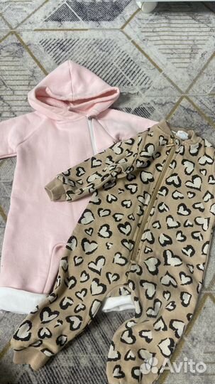 Флисовый комбинезон 68 74