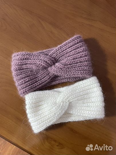 Повязка на голову из пуха норки