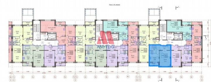2-к. квартира, 54,7 м², 5/10 эт.